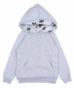 Best reviews of ❤️ Organic Slub Cotton Hoodie Light blue Búho Fashion Children 😍