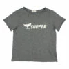 Buy 🔥 Organic Slub Cotton Surfer T-shirt Grey B&uacute;ho Fashion Children 🌟