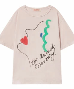 Wholesale 👍 Oversize Rooster T-shirt Pale pink The Animals Observatory Fashion Teen, Children ⌛