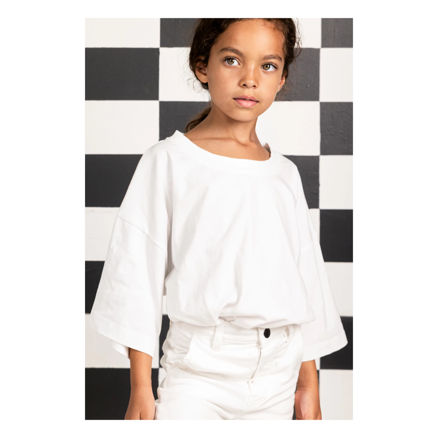 Hot Sale 😍 Oversized Crop Organic Cotton T-shirt White Finger in the nose Fashion Children 🤩 2 Hot Sale 😍 Oversized Crop Organic Cotton T-shirt White Finger in the nose Fashion Children 🤩 - Image 2