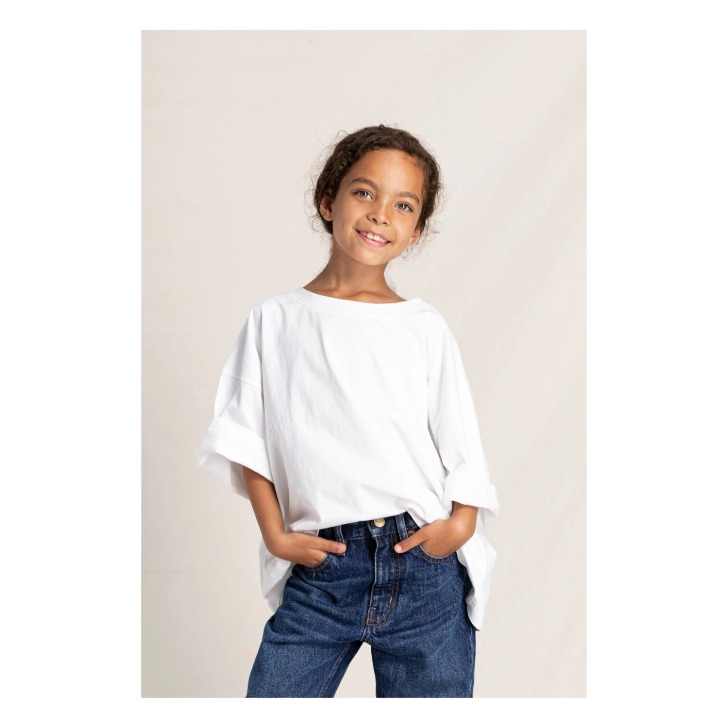 Hot Sale 😍 Oversized Crop Organic Cotton T-shirt White Finger in the nose Fashion Children 🤩 3 Hot Sale 😍 Oversized Crop Organic Cotton T-shirt White Finger in the nose Fashion Children 🤩 - Image 3
