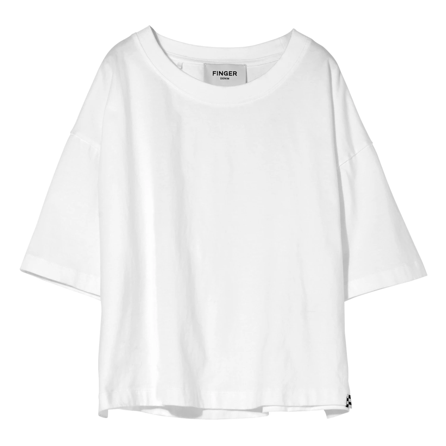 Hot Sale 😍 Oversized Crop Organic Cotton T-shirt White Finger in the nose Fashion Children 🤩 1 Hot Sale 😍 Oversized Crop Organic Cotton T-shirt White Finger in the nose Fashion Children 🤩