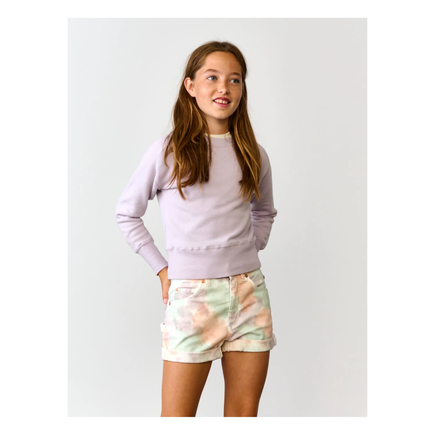 Buy ๐ Pépite Tie-Dye Shorts Light Blue Bellerose Fashion Teen, Children ๐ 3 Buy ๐ Pépite Tie-Dye Shorts Light Blue Bellerose Fashion Teen, Children ๐ - Image 3