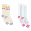Flash Sale ✨ 70’s ☀️ Summer 🧦 Socks - Set of 2 White Hundred Pieces Fashion Teen, Children 🛒