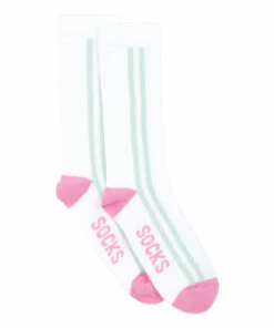 Flash Sale ✨ 70’s ☀️ Summer 🧦 Socks - Set of 2 White Hundred Pieces Fashion Teen, Children 🛒 -Outlet Kids' Fashion Store pack 2 pairs of socks 70 s summer70 rsquo s summer socks set of 2 white hundred pieces fashion teen children 2
