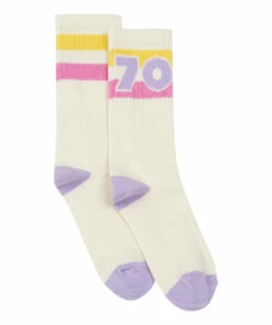 Flash Sale ✨ 70’s ☀️ Summer 🧦 Socks - Set of 2 White Hundred Pieces Fashion Teen, Children 🛒 -Outlet Kids' Fashion Store pack 2 pairs of socks 70 s summer70 rsquo s summer socks set of 2 white hundred pieces fashion teen children 3