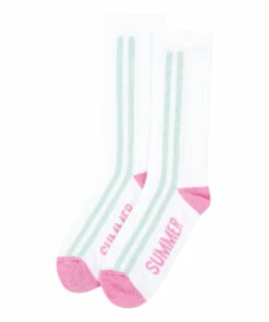 Flash Sale ✨ 70’s ☀️ Summer 🧦 Socks - Set of 2 White Hundred Pieces Fashion Teen, Children 🛒 -Outlet Kids' Fashion Store pack 2 pairs of socks 70 s summer70 rsquo s summer socks set of 2 white hundred pieces fashion teen children 4