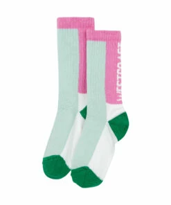 Brand new ⭐ Funky Feet West Coast 🧦 Socks - Set of 2 White Hundred Pieces Fashion Teen, Children 😀 -Outlet Kids' Fashion Store pack 2 pairs of socks funky feet west coastfunky feet west coast socks set of 2 white hundred pieces fashion teen children 3