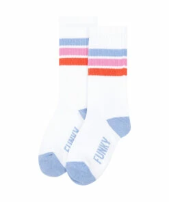 Discount 😀 Funky Stinky Feet 🧦 Socks - Set of 2 White Hundred Pieces Fashion Teen, Children 🛒 -Outlet Kids' Fashion Store pack 2 pairs of socks funky stinky feetfunky stinky feet socks set of 2 white hundred pieces fashion teen children 3