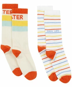 Cheap ⌛ Skater Life 🧦 Socks - Set of 2 White Hundred Pieces Fashion Teen, Children 🤩