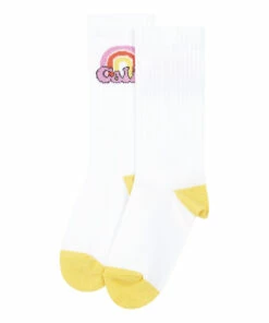 Best deal 😍 Stakter Calif 🧦 Socks - Set of 2 White Hundred Pieces Fashion Teen, Children 🛒 -Outlet Kids' Fashion Store pack 2 pairs of socks stakter califstakter calif socks set of 2 white hundred pieces fashion teen children 3