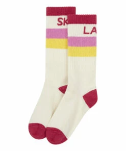 Best deal 😍 Stakter Calif 🧦 Socks - Set of 2 White Hundred Pieces Fashion Teen, Children 🛒 -Outlet Kids' Fashion Store pack 2 pairs of socks stakter califstakter calif socks set of 2 white hundred pieces fashion teen children 4