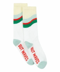 Deals ❤️ Wave Chaser 🧦 Socks - Set of 2 White Hundred Pieces Fashion Teen, Children 🧨 -Outlet Kids' Fashion Store pack 2 pairs of socks waves chaserwave chaser socks set of 2 white hundred pieces fashion teen children 3