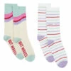 Best deal 🤩 Waves Peace 🧦 Socks - Set of 2 White Hundred Pieces Fashion Teen, Children 💯