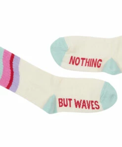 Best deal 🤩 Waves Peace 🧦 Socks - Set of 2 White Hundred Pieces Fashion Teen, Children 💯 -Outlet Kids' Fashion Store pack 2 pairs of socks waves peacewaves peace socks set of 2 white hundred pieces fashion teen children 2