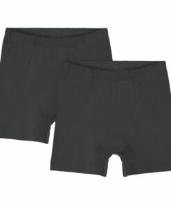 Brand new 👍 Pack of Two Organic Cotton Boxer Briefs - Capsule Homewear - Black Gray Label Fashion Children 🌟