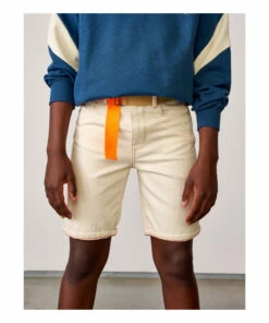 Best deal 😍 Padro Straight Leg Shorts Ecru Bellerose Fashion Teen, Children ⌛ -Outlet Kids' Fashion Store padro straight leg shorts ecru bellerose fashion teen children 3