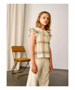 Top 10 🎉 Palms Checked Blouse Beige Bellerose Fashion Teen, Children 🧨 -Outlet Kids' Fashion Store palms checked blouse beige bellerose fashion teen children 4