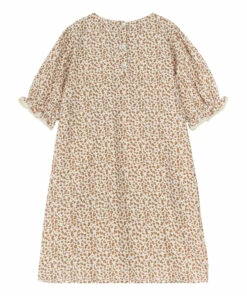 Outlet 😍 Palmyre Leopard Print Cotton Muslin 👗 Dress Ecru Marlot Paris Fashion Baby, Children 🤩 -Outlet Kids' Fashion Store palmyre leopard print cotton muslin dress ecru marlot paris fashion baby children 2