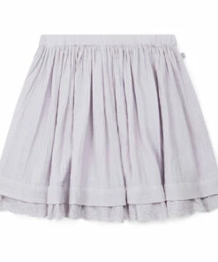 Best Sale 💯 Papillon Organic Cotton Muslin Skirt Mauve Bonton Fashion Children 🎉