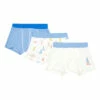 Best deal 🤩 Pariscope Organic Cotton Boxers - Set of 3 White Petit Bateau Fashion Children 👏