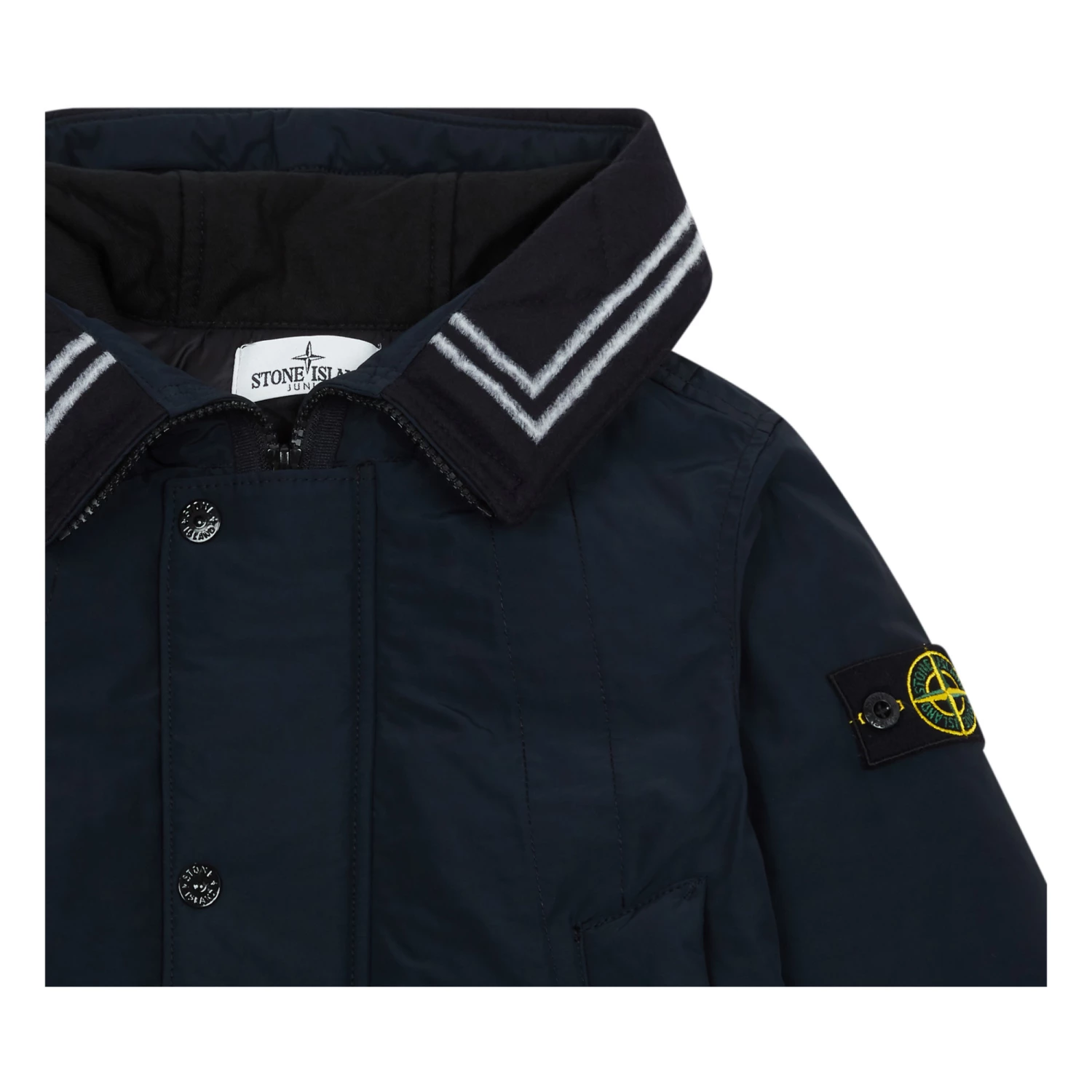 Outlet ๐งจ Patchwork Parka Navy blue Stone Island Fashion Teen, Children ๐ 2 Outlet ๐งจ Patchwork Parka Navy blue Stone Island Fashion Teen, Children ๐ - Image 2