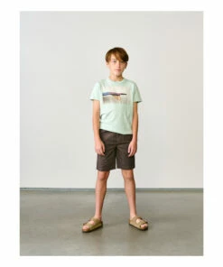 Deals ⌛ Pawl Chino Shorts Dark grey Bellerose Fashion Teen, Children 💯