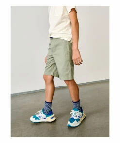 Flash Sale 🔔 Pawl Chino Shorts Sage Bellerose Fashion Teen, Children 🔔 -Outlet Kids' Fashion Store pawl chino shorts sage bellerose fashion teen children 3