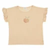 Best reviews of ⌛ Peach Organic Cotton Frill T-shirt Powder pink Búho Fashion Children ⭐