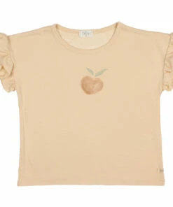 Best reviews of ⌛ Peach Organic Cotton Frill T-shirt Powder pink Búho Fashion Children ⭐