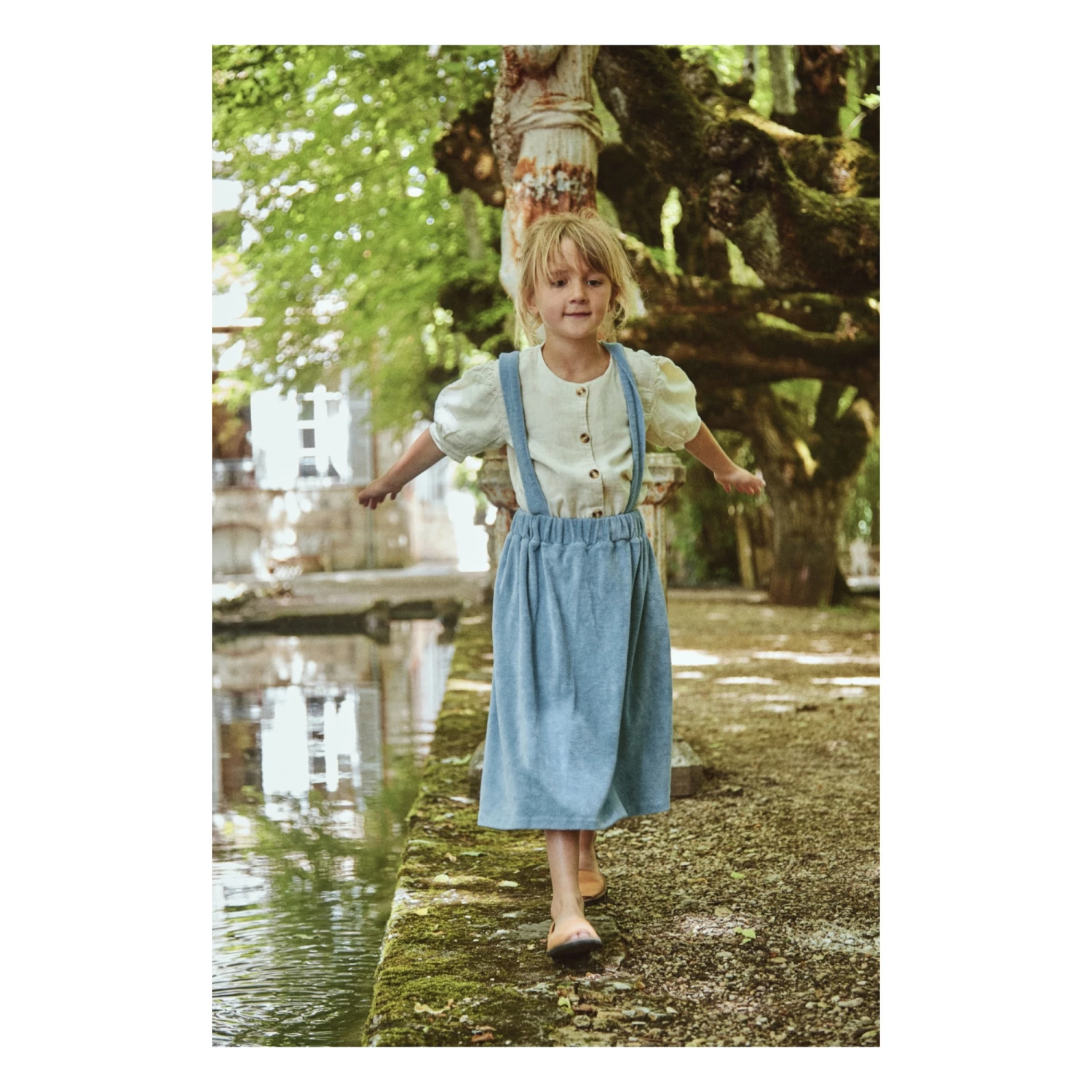 Hot Sale โ๏ธ Pear Double Organic Cotton Muslin Blouse Ecru Poudre Organic Fashion Teen, Children ๐ 2 Hot Sale โ๏ธ Pear Double Organic Cotton Muslin Blouse Ecru Poudre Organic Fashion Teen, Children ๐ - Image 2