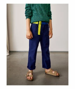 Best Pirce 😍 Perrig Straight-Leg Trousers Indigo blue Bellerose Fashion Teen, Children 🧨 -Outlet Kids' Fashion Store perrig straight leg trousers indigo blue bellerose fashion teen children 3