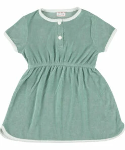 Promo 👍 Petunia Barista Terry Cloth Mini 👗 Dress Jade Green Morley Fashion Teen, Children 🎉