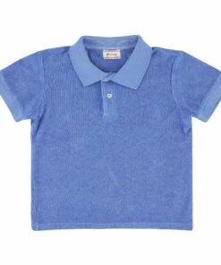 New 🧨 Pilgrim Barista Terry Cloth Polo Shirt Blue Morley Fashion Teen, Children 🌟