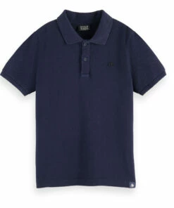 Buy ❤️ Pique Polo Shirt Navy blue Scotch & Soda Fashion Teen, Children 🧨