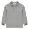 Best reviews of 🤩 Piquet Long Sleeve Polo Shirt Grey Moncler Fashion Teen, Children 🔔