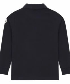 Best deal 👏 Piquet Long Sleeve Polo Shirt Navy blue Moncler Fashion Teen, Children 🎉 -Outlet Kids' Fashion Store piquet long sleeve polo shirtpiquet long sleeve polo shirt navy blue moncler fashion teen children 2
