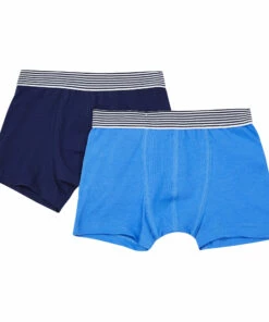 Buy 🎉 Plain Boxers - Set of 2 Blue Petit Bateau Fashion Teen, Children 🔔