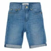 Budget 👍 Plain Edmond Shorts Denim Finger in the nose Fashion Teen, Children 🌟