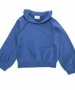 New ⌛ Plain Organic Cotton Sweatshirt Blue Longlivethequeen Fashion Teen, Children 😀