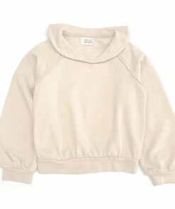 Promo ✨ Plain Organic Cotton Sweatshirt White Longlivethequeen Fashion Teen, Children 🎉