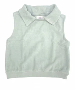 Best Pirce 🌟 Plain Organic Cotton Terry Cloth Tank Top Blue Longlivethequeen Fashion Teen, Children 🎁