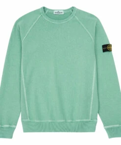 Promo ✔️ Plain Sweatshirt Green Stone Island Fashion Teen, Children 🧨
