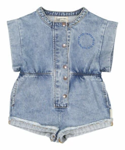 Promo ✔️ Playsuit Denim blue Piupiuchick Fashion Teen, Children ⌛