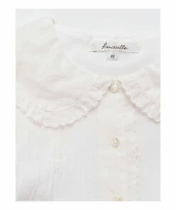 Budget 😀 Ploy Cotton Muslin 👗 Dress White Louisiella Fashion Children ✨ -Outlet Kids' Fashion Store ploy cotton muslin dress white louisiella fashion children 7