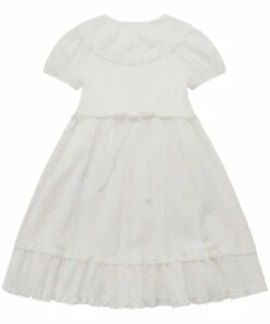 Budget 😀 Ploy Cotton Muslin 👗 Dress White Louisiella Fashion Children ✨ -Outlet Kids' Fashion Store ploy cotton muslin dress white louisiella fashion children 9