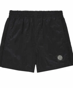Hot Sale 🔥 Pocket Shorts Black Stone Island Fashion Teen, Children ✨