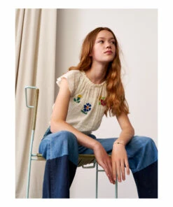 Brand new ✔️ Poeha Blouse White Bellerose Fashion Teen, Children 🌟 -Outlet Kids' Fashion Store poeha blouse white bellerose fashion teen children 1