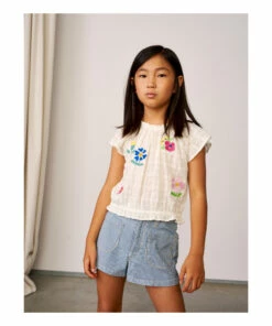 Brand new ✔️ Poeha Blouse White Bellerose Fashion Teen, Children 🌟 -Outlet Kids' Fashion Store poeha blouse white bellerose fashion teen children 3