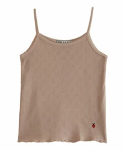 Cheap 🌟 Pointelle Tank Top Pink Emile et Ida Fashion Children ❤️